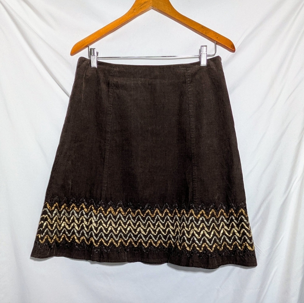 Boden Corduroy A-line Midi Skirt Womens Cottage Prairie Modest Academia Indie, 8